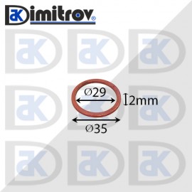 Дифтунга Ø 29 х Ø 35 х 2 mm медна